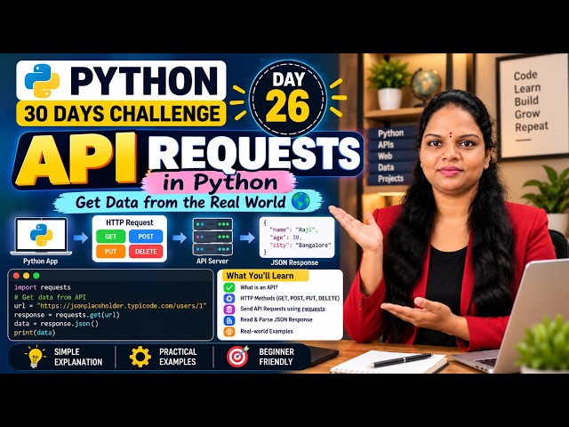 API Requests in Python from Scratch | GET Request & JSON | Day 26