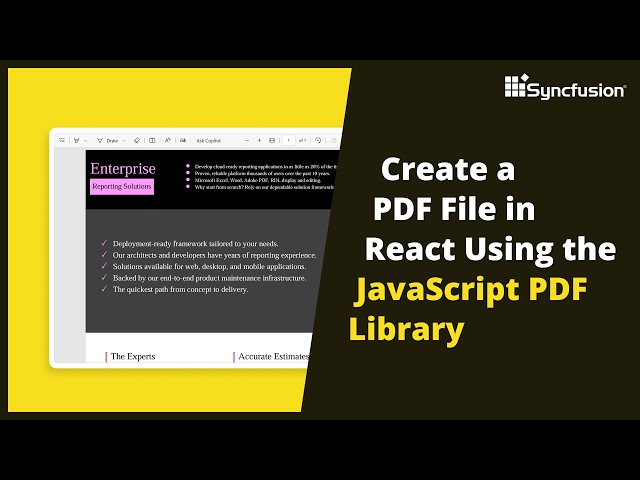 Create a PDF File in React Using the JavaScript PDF Library