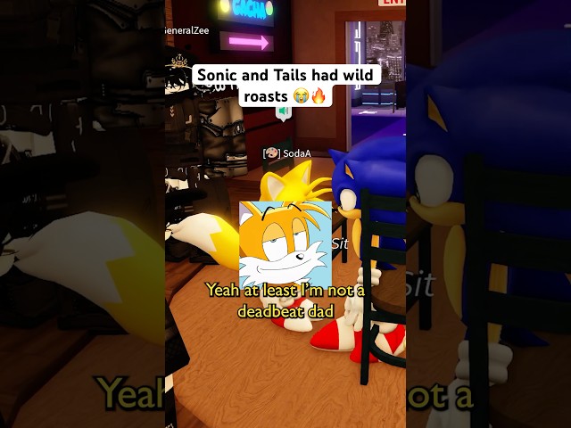 SONIC and TAILS ROAST EACH OTHER 😭🔥 #roblox #micup #sonic