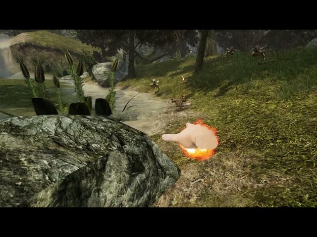 The Gothic VR project #093: We cast fire arrows! - First ever VR magic combat system in Gothic 1