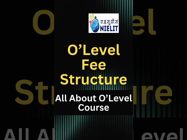 O Level Fee kitni hai | Full information 🔥💯 #ytshorts #shorts