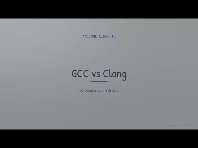 GCC vs Clang