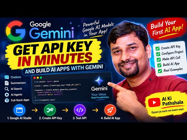How to Get a Gemini API Key & Build AI Apps with Google Gemini 🚀 | Step-by-Step