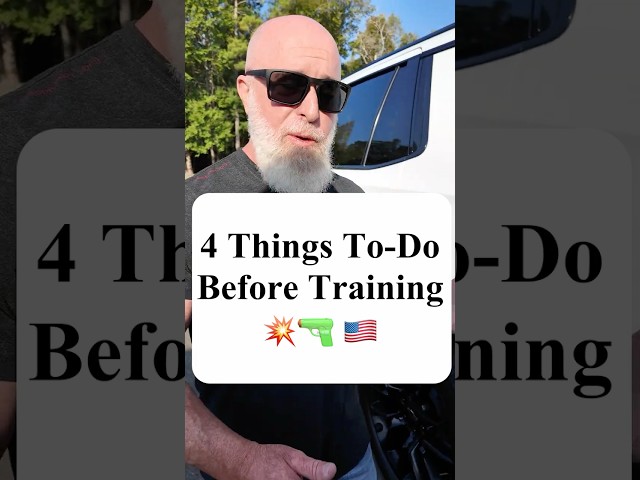4 Things To-Do Before TRAINING #shorts #training #edc