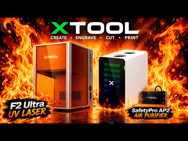 xTool F2 Ultra UV Laser and AP2 Setup