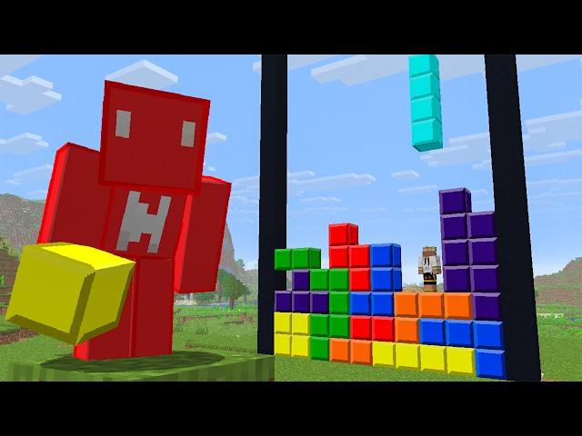 I Trapped My Friend In Tetris Minecraft