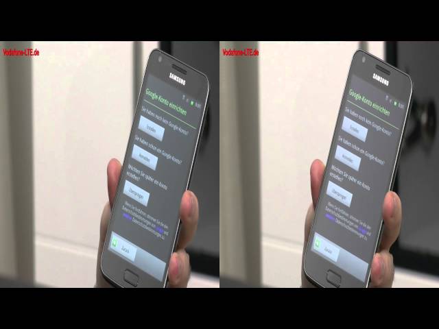 3D-Video: Samsung Galaxy S2 LTE bei Vodafone - Unboxing und Inbetriebnahme