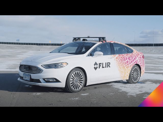 Checking out the FLIR Thermal Enhanced Vehicle at CES 2020