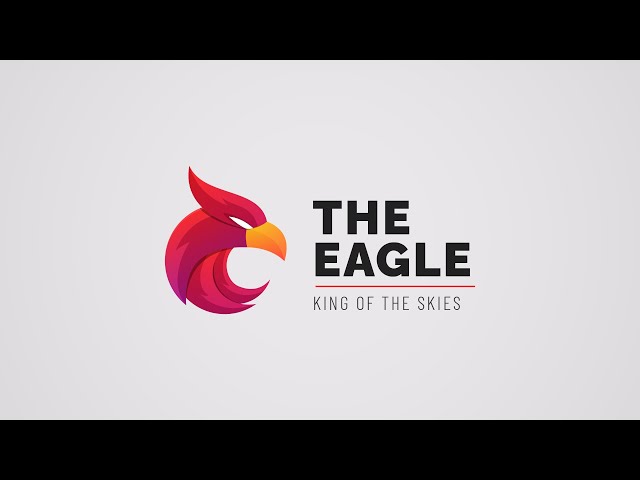 Easy to Create Professional Gradient Eagle Logos #fierydesigns