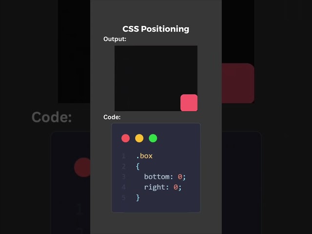 position in css #html#css#shorts#viral
