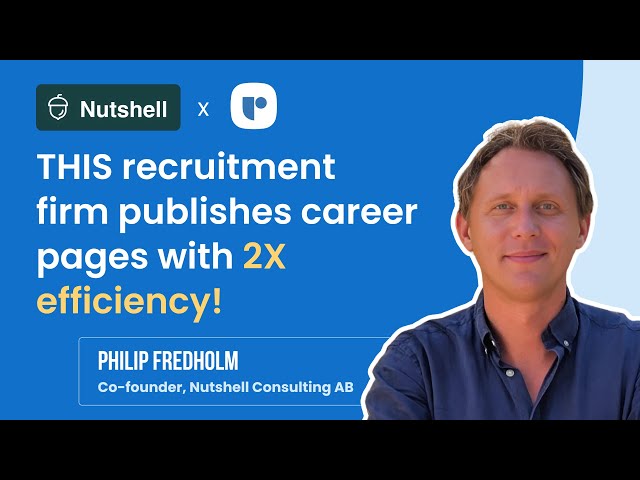 How Nutshell Consulting reduced time to publish jobs by 50%