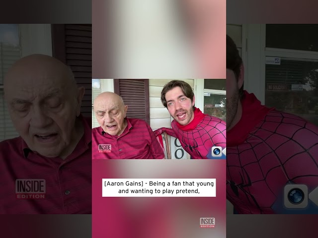 'Spider-Man' And Grand-Dad Recreate Photo Decades Later #shorts