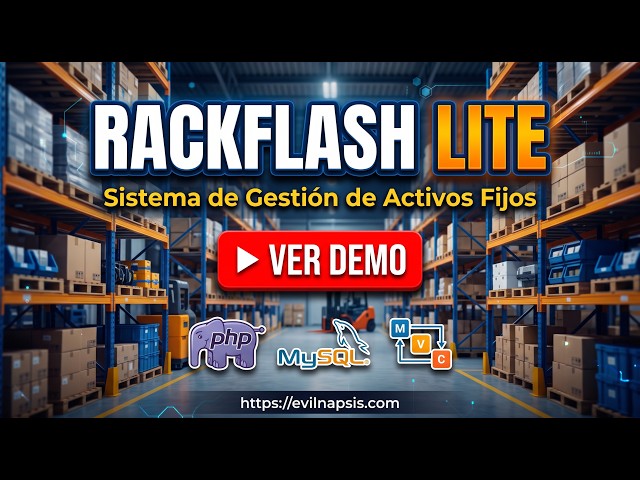 Sistema de Gestión de Activos Fijos en PHP y MySQL | Rackflash Lite Demo