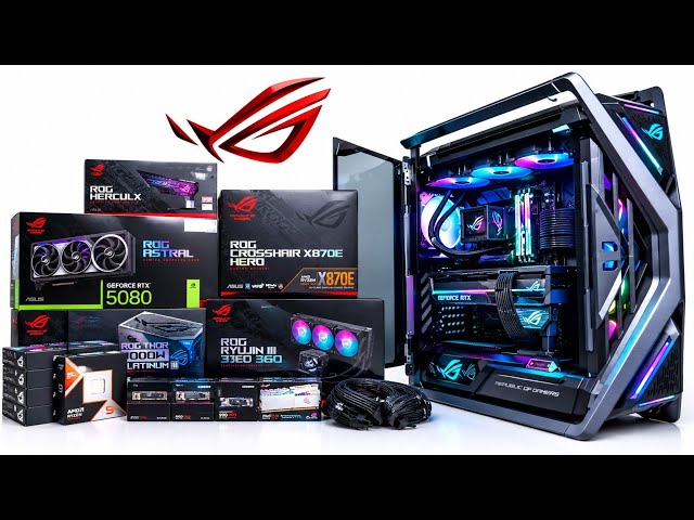 DREAM ASUS ROG ASTRAL RTX 5080 GAMING PC BUILD | RYZEN 9 9950X3D | ASUS ROG Hyperion GR701 