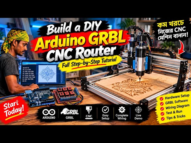 Build a DIY Arduino GRBL CNC Router: Full Step-by-Step Tutorial