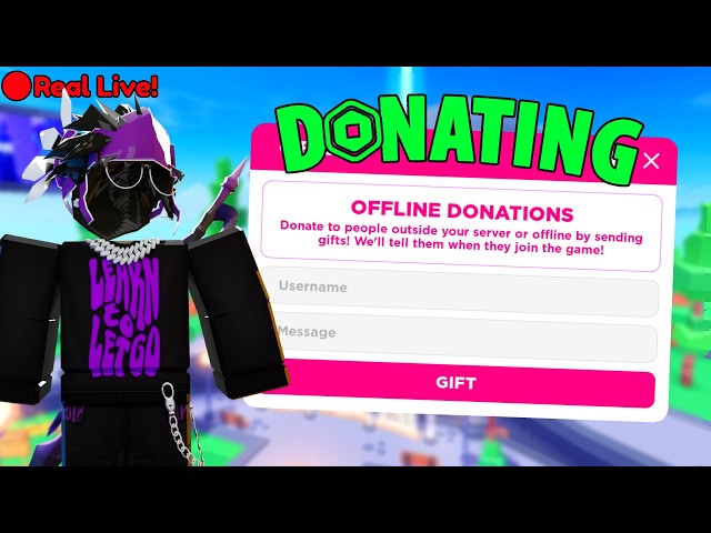 🔴LIVE 🔴|💰Donating Robux in PLS DONATE💸