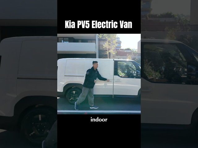 Kia PV5 Electric Van: Cute, Compact, & Feature-Packed! #shorts