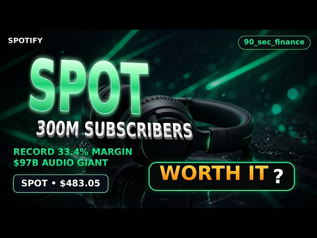 Deep Dive - Spotify at $483.05: 300M Subscribers, Record 33.4% Margin — Still a Buy?