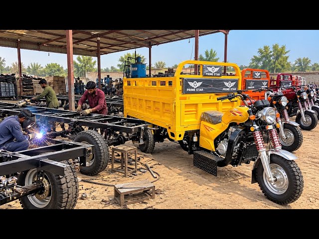 Amazing Manufacturing Process Of Making 200cc Rickshaw || Mass Production 