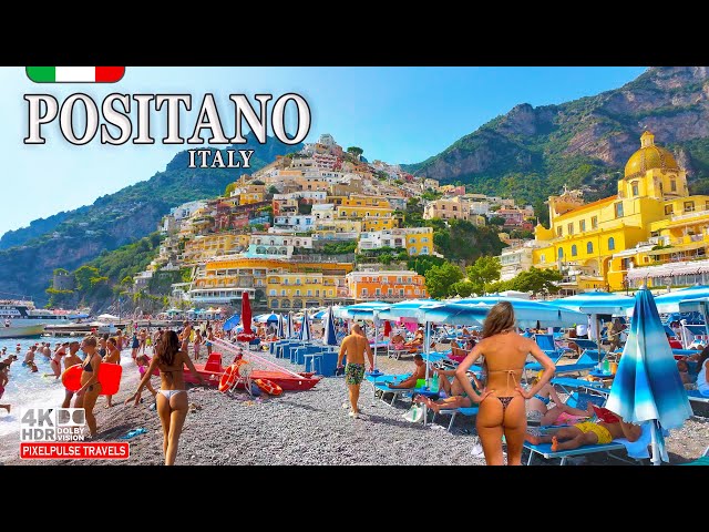 Positano Italy 4K Walk | Amalfi Coast Luxury Paradise Beach & Via Cristoforo Colombo
