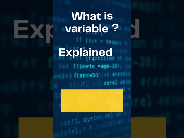“What is a Variable? | Java Basics Explained in 20 Seconds”#Java #JavaBasics #ProgrammingShorts