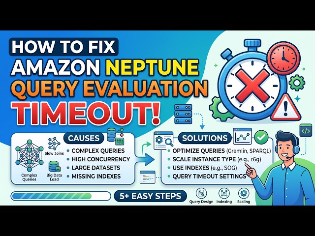 How to fix Amazon Neptune query evaluation timeout