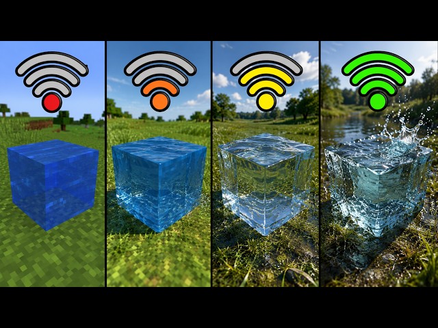 New Water Experiments with different Wi-Fi in Minecraft
