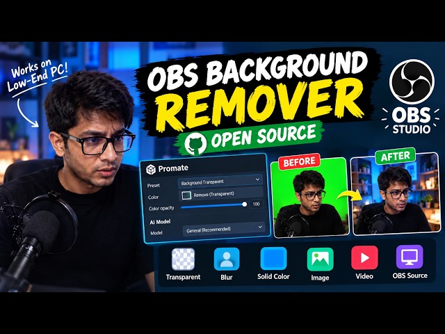 I Built an AI Background Remover for OBS Because My PC Was Too Slow