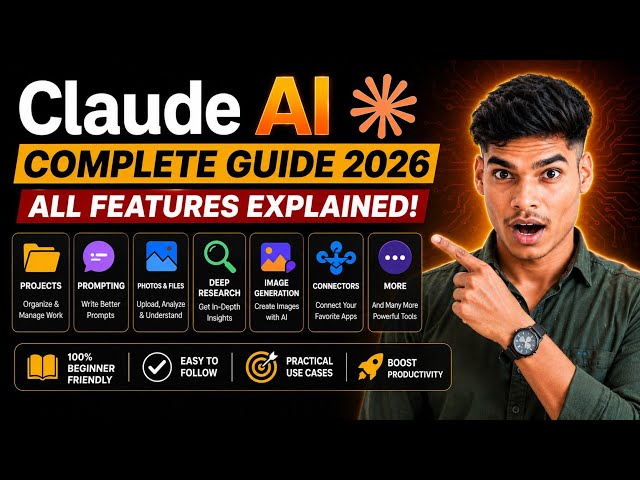 Claude AI Complete Guide 2026 🚀 | All Features Explained Step-by-Step (Hindi)