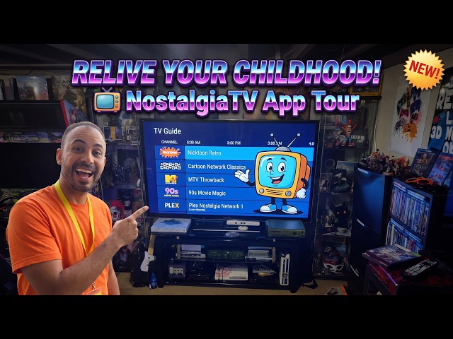 Turn Any TV Into Your Own 90s / 2000s TV Network! NostalgiaTV App Tour (Plex & Jellyfin)