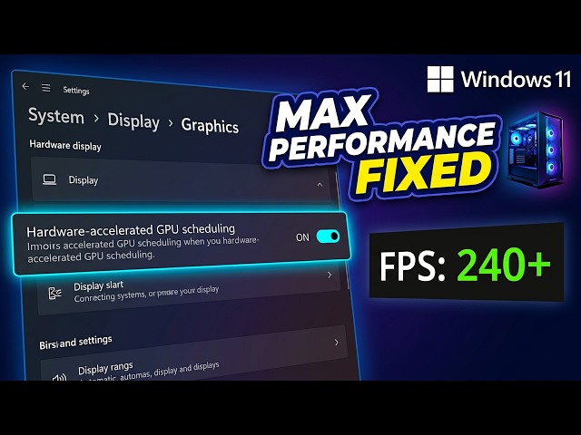 Optimise Windows 11 for Best Gaming Performance (Quick Guide)