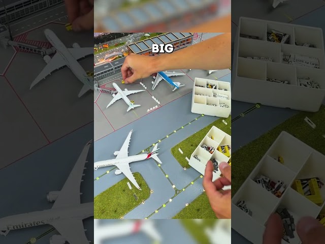 Setting Up GSE At A 1/400 Scale Model Airport ✈️