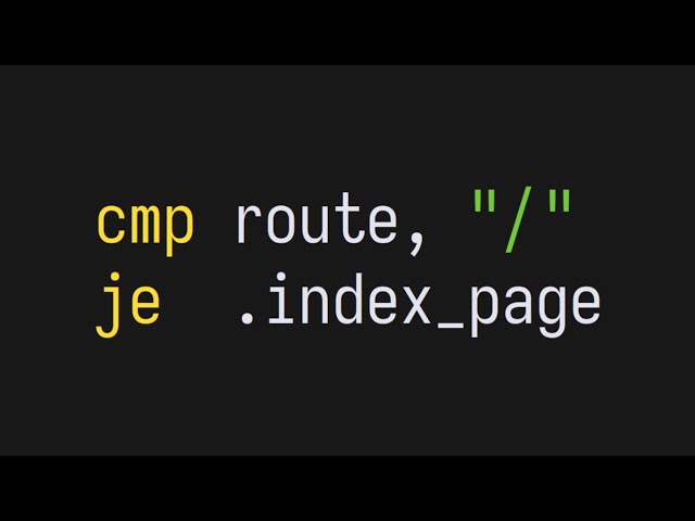 Web in Native Assembly (Linux x86_64)