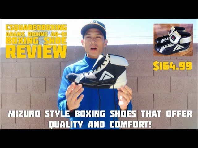 Adams Boxing Shoes AB-01 REVIEW - MIZUNO STYLE BOXING SHOE WITH A CUSTOM LOOK!