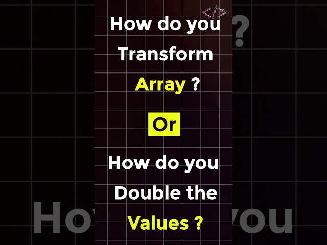 The Smart Way to Transform Arrays in JavaScript 🧠 #Shorts
