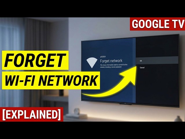 What is Forget Network on Google TV | Delete Saved Wi-Fi, Reset Credentials & Fix Wireless Setup