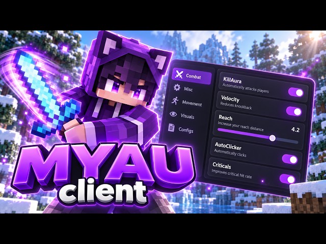 Best Free Bedrock Ghost Client? Myau Client Review & Download