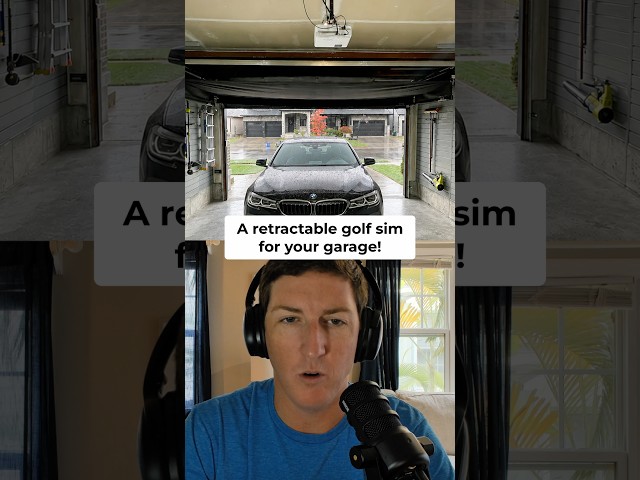 A golf sim that can disappear!
