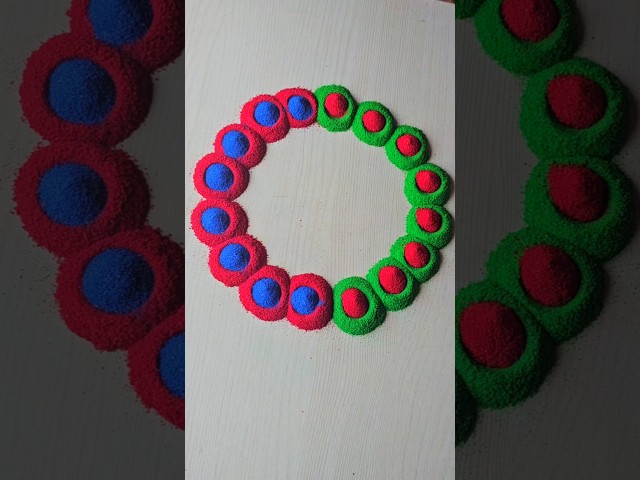 simple 😂😁rangoli | satisfying rangoli | ASMR#rangoli​​ #rangolidesigns​​ #indianart​​ #asmr
