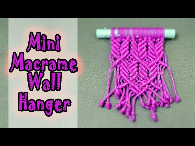 Macrame wall hanging - Macrame mini wall hanging - DIY macrame toran | Easy Macrame jula vayar