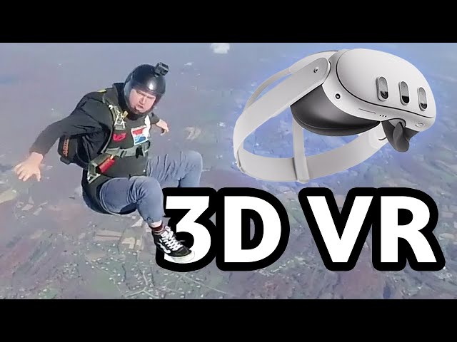 (3D VR Skydiving) Sit-flying with Johnny & Nick