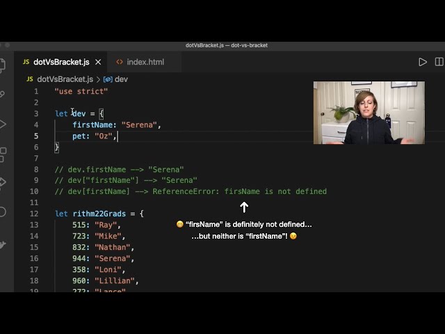 Dot vs. Bracket Notation with JavaScript Objects