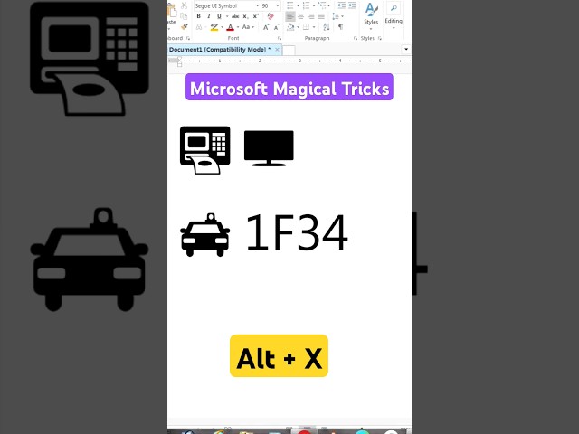 magic tricks in ms word | microsoft word tips and tricks #msword #tricks  #magic #shorts