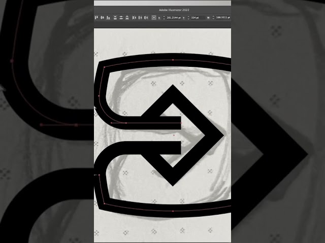 “Backwards” logo mark design time-lapse #shorts