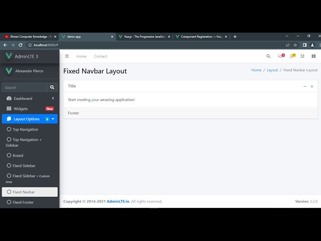 3. VueJS Create Components And Register Component As Global | Khmer Computer Knowledge