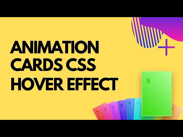 Animation Cards CSS Hover Effect Using CSS & HTML | Playing Cards Animation