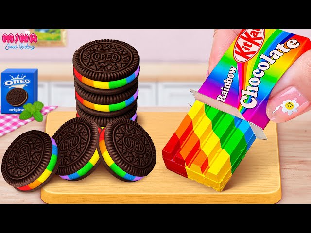 🍰Best of Rainbow Oreo vs KitKat Cake Recipe🍰Mini Colorful Chocolate Cake Ideas | Mina Sweet Baking