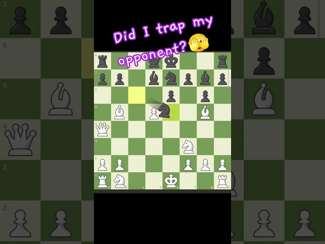 Did I trap my opponent #chess #gaming #chesscom #chessgame