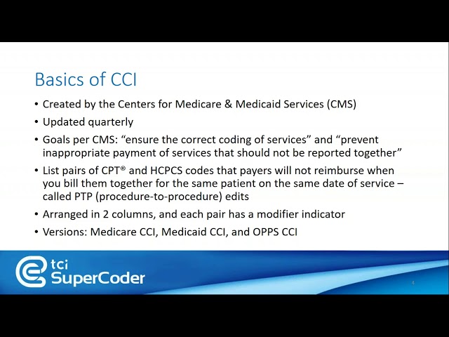 Using TCI SuperCoder’s CCI Edit Tools for Medicare and Medicaid - Medical Coding Webinar