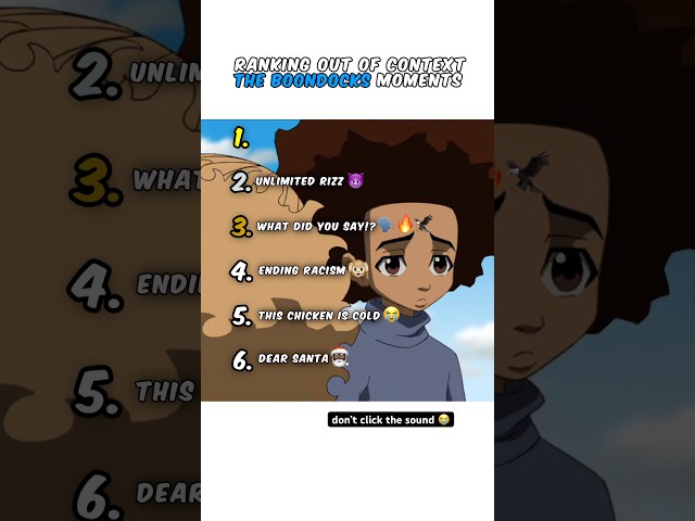 Ranking The Boondocks Moments π